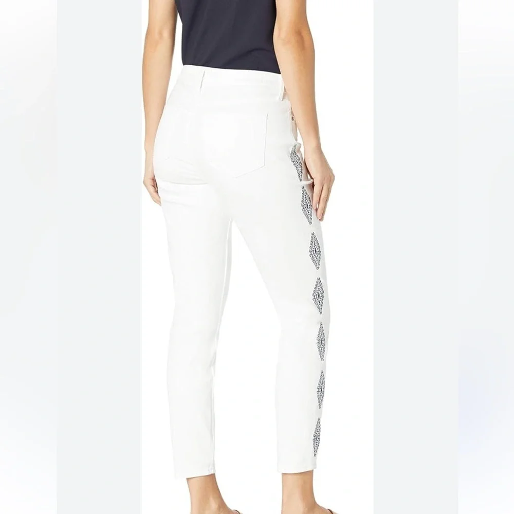 NYDJ Ami Diamond Trail Embroidery Skinny Jeans